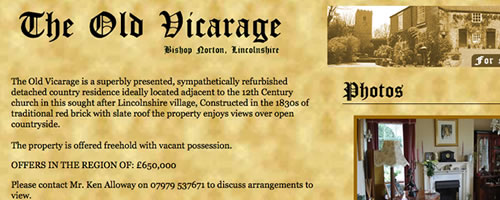 Old Vicarage Website